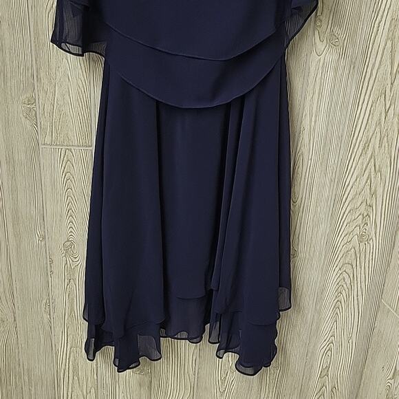 S.L. Fashions Sheer Chiffon Sleevless Dress With Sheer Jacket Womens Size 10 NWT - Picture 9 of 13